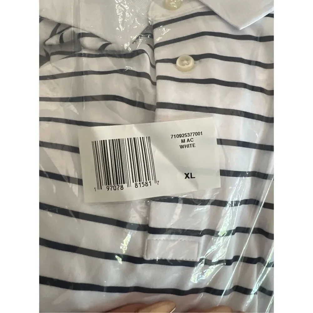 Polo Ralph Lauren NWT Classic Fit Performance Polo Shirt Ceramic White/Refined N